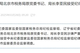 涉嫌严重违纪违法！国家税务总局北京市税务局原党委书记、局长李亚民被查图片