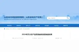 山东省市场监管局发布2024年灭火毯产品质量省级监督抽查结果图片