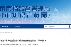 江苏省苏州市发布2024年电动自行车产品质量市级监督抽查情况公告（第66期）图片