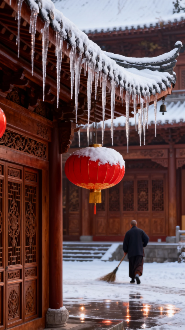 银色世界，雪中禅意：峨眉山的冬天美成了佛国仙境