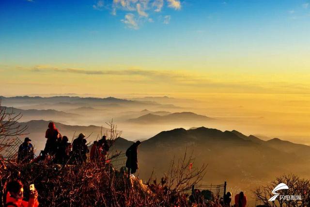 组图丨冬日泰山云海伴日出 不愧是杜甫笔下的浩渺仙境