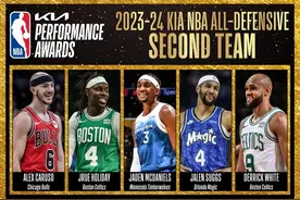 🔒最佳防守阵容二阵：卡鲁索、霍勒迪、麦丹、萨格斯、怀特图片