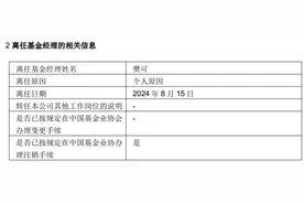 不到两年亏超36%，基金经理离任，一个多月前曾晒实盘买入图片