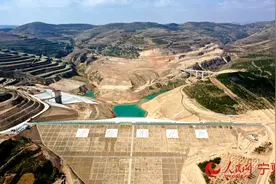 宁夏百日攻坚战丨西吉县张家沟水库项目工程整体完工图片