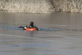 海淀一公园内，男子为救宠物掉入冰窟！消防重要提醒——图片