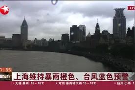 上海维持暴雨橙色、台风蓝色预警 今晨6时到9时 降水略有增大视频封面