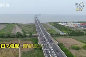 上海长江大桥10公里拥堵 预计持续至5日午后图片