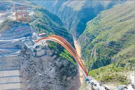 钢梁空中"漂移"!东庄水利枢纽工程两项目建设取得新进展图片