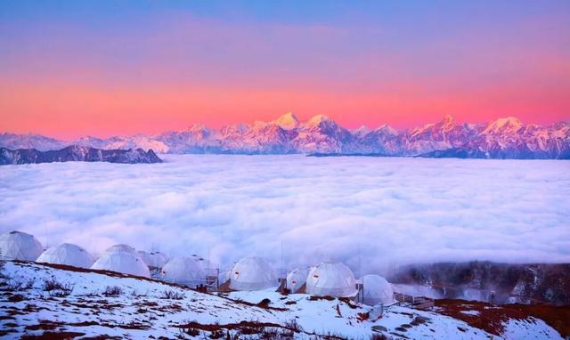 冬天的贡嘎才是真绝色！