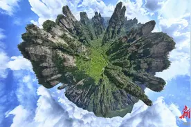 七年航拍武陵源 醉美山水情绵绵图片