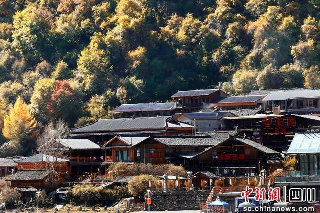 绵阳平武：彩林红叶正当时 白马藏寨迎客来