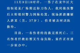 深圳龙华警方通报男子持刀伤人案图片