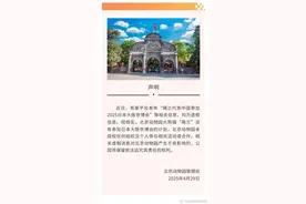 “萌兰参加日本大阪世博会”？北京动物园：假的！图片