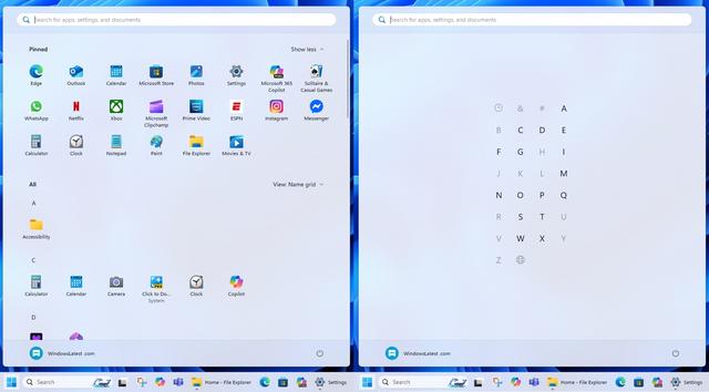 Windows 11 开始菜单使用了15MB的JSON来按类别组织程序