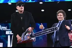 马斯克挥电锯，阿根廷总统送的图片