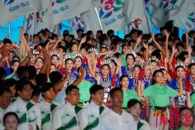 第十二届全国少数民族传统体育运动会开幕图片