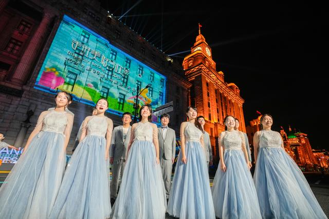 城市笙歌｜上海旅游节开幕倒计时，昨晚中外演出团队集结黄浦江畔彩排