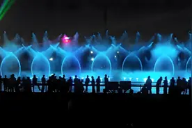 准备观赏！2025年滹沱河生态区“光影水秀”首秀16日晚正式开场图片