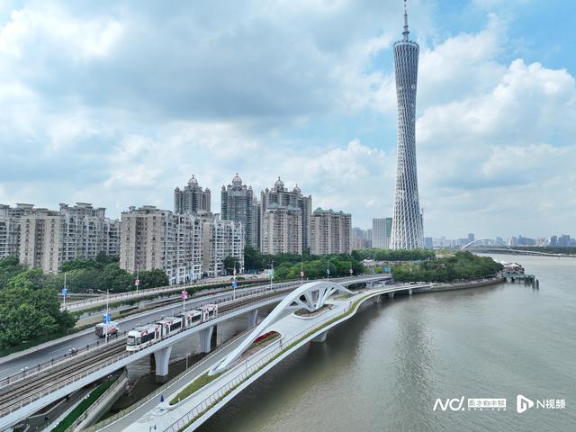 珠江打卡新地标，广州塔滨水大台阶、黄埔涌桥正式开放