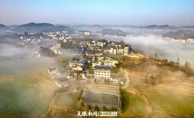天眼影像｜黔西：冬日乡村景色美