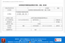 日照市东港区和源祥餐饮服务有限公司未按照规定对顾客用品用具进行清洗、消毒、保洁案图片