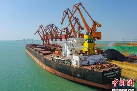 广西北海码头实现15万吨级船舶常态化接卸 迈入大船时代图片