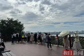 “武汉长江大桥和鹦鹉洲大桥同框了！”武汉龟山新添观景大阳台图片