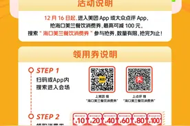 年终冲刺跑 | 发放餐饮消费券、购车补贴……海口美兰区加大促消费力度图片
