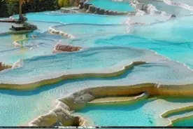 四川黄龙景区沦为“黄土沟壑”？景区：当前是枯水期图片