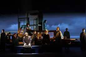 大型话剧《北上》“北上”演出，以作品联络京杭图片