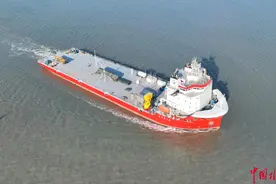 烟台海事服务保障我国首艘商业海上火箭发射船“东方航天港”轮成功首航图片