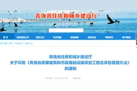 青海省住房和城乡建设厅关于印发《青海省房屋建筑和市政基础设施项目工程总承包管理办法》的通知图片