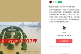 长沙橘子洲头被淹？梅溪湖的鱼都上岸了？真相是……图片