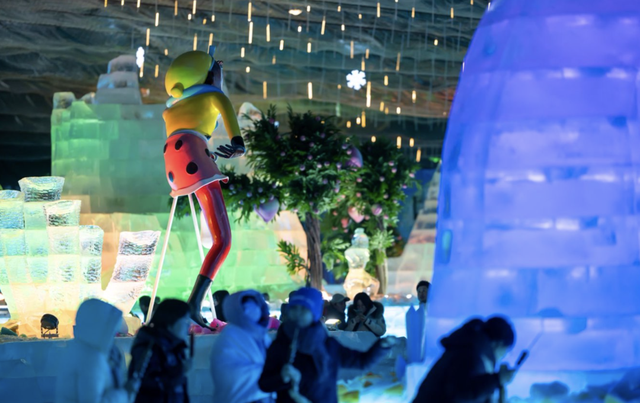 延庆双灯会｜冰雕不眠，龙庆峡被光唤醒！