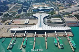 春运后海口三港进港路线恢复常规通道图片