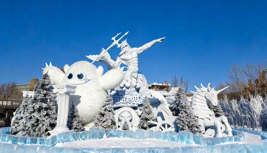 “企鹅赛跑”亮相“尔滨” 哈尔滨波塞冬“冰雪童话季”再添文旅新场景