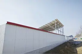 陵城区前孙镇白庄村为村民建设农机停放仓库图片
