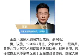 演员王斑，任国家大剧院副院长图片