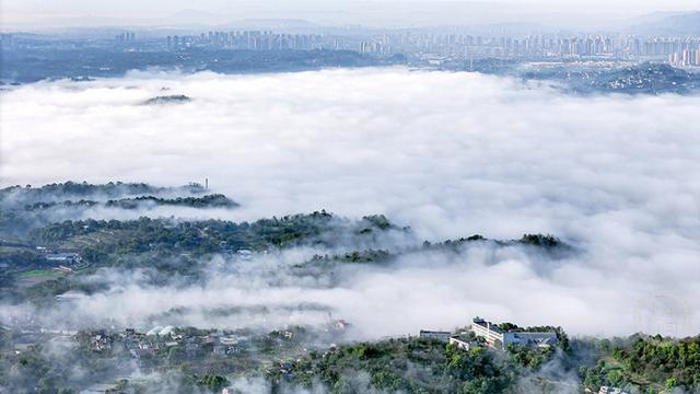 云绕科学城 雾染好风光