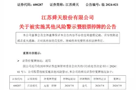 涉“专网通信”骗局、虚增营收103亿元！江苏舜天将被实施其他风险警示图片