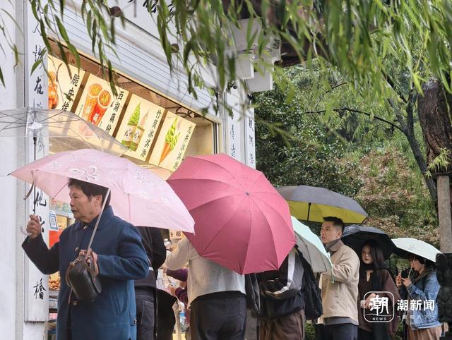 细雨+冷风，西湖边游客“盲盒式”穿衣 英国游客：和我们那儿差不多