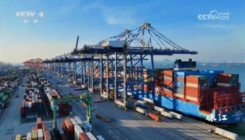 央视热播纪录片《珠江》中的南沙→