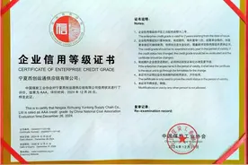 AAA级！西创运通获煤炭行业最高信用等级图片