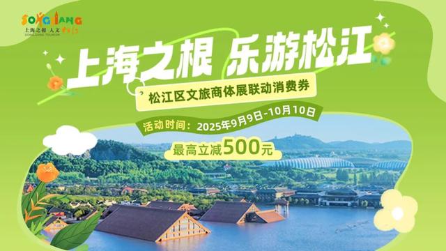 今年最后一波！松江文旅商体展联动消费券惊喜返场，最高立减500元