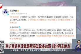 京沪高铁京津线路所突发设备故障 部分列车晚点视频封面