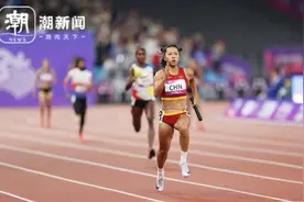 重夺亚运金牌！中国女子4×100米接力夺冠图片