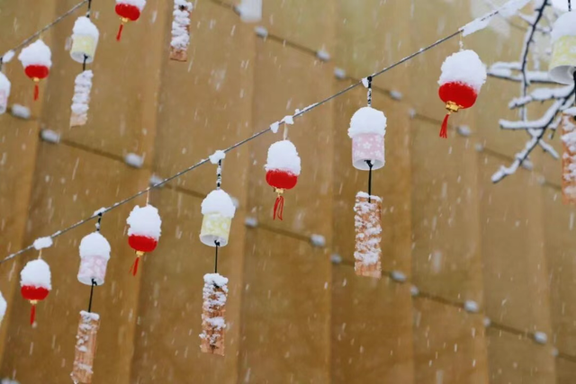 金陵飞雪讯，静待秦淮妆