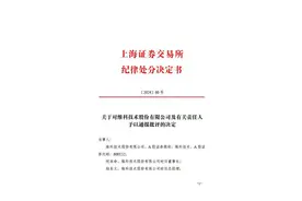 因重大交易未及时披露，维科技术及相关责任人遭通报批评图片