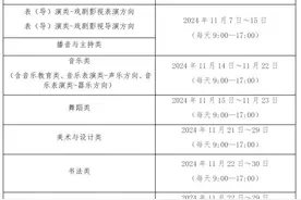 2025年上海市普通高校招生艺术类专业统一考试将于11月16日开始→图片
