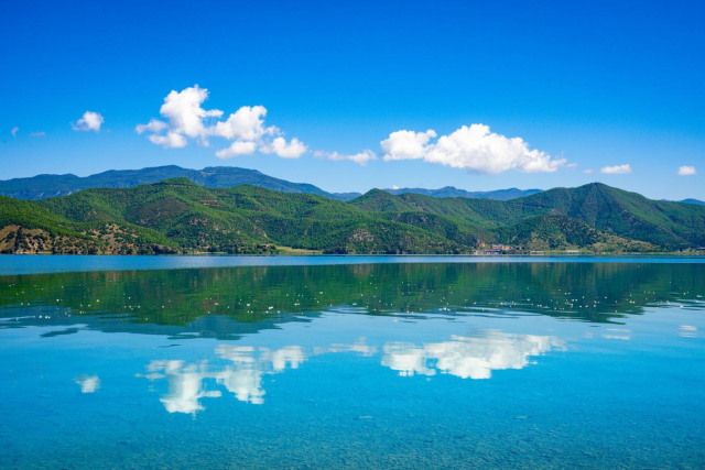 美好生活在云南｜秋日泸沽湖畔格桑花开成海